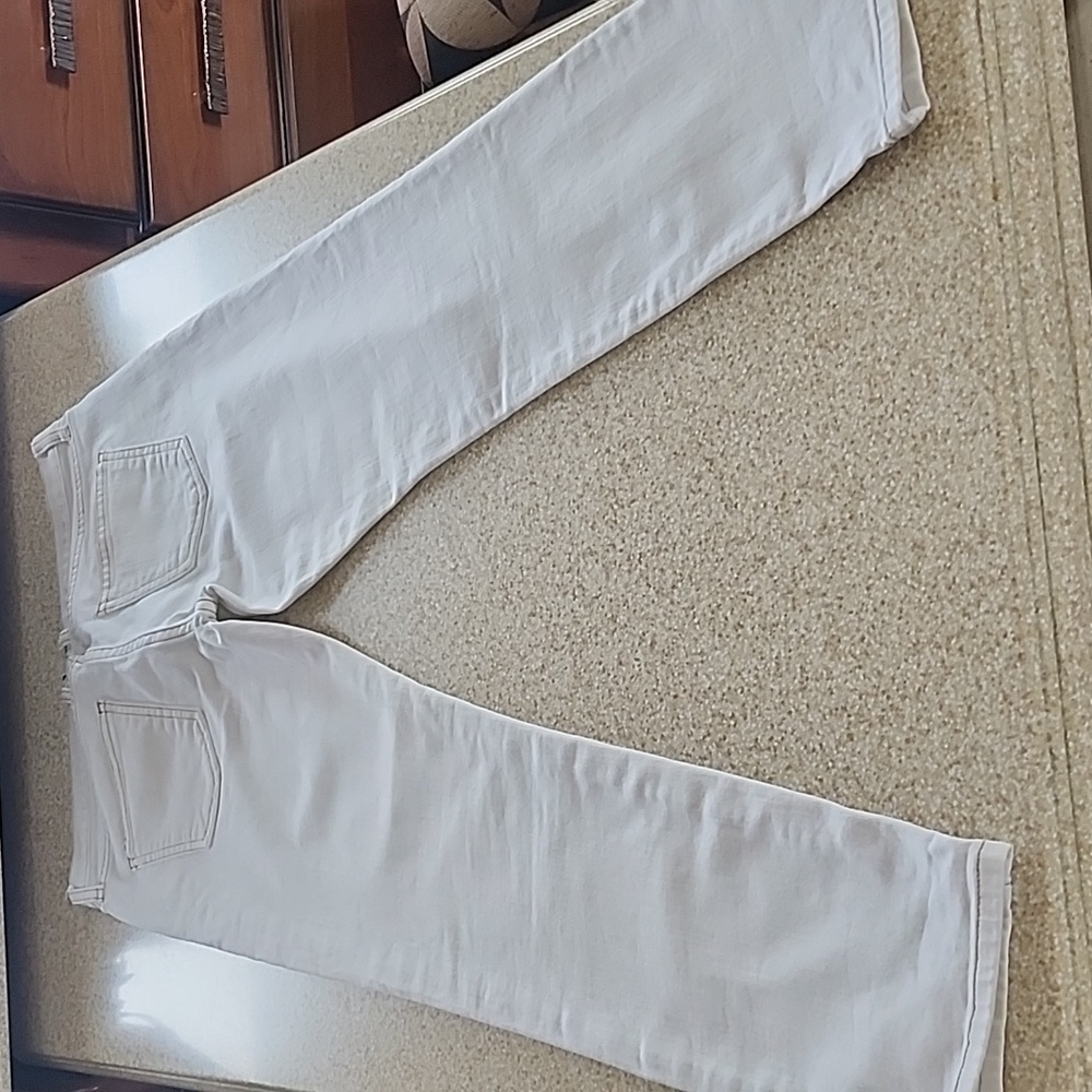 Current/ Elliott The Fling Sandy White Jeans Size 25 - Picture 12 of 13